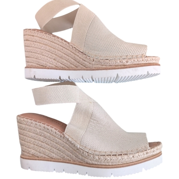 Gentle Souls Kenneth Cole Espadrille Wedge Sandals - Size 9.5 - Brand New 3" Hee - Picture 5 of 9